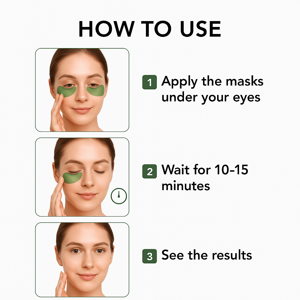 Aloe Vera Eye Masks – Dark Circle & Puffiness Solution (60 Pcs)