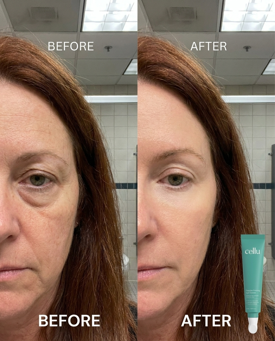Catherine before/after eye area